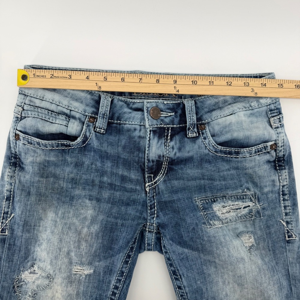 Buckle Black Skinny Jeans Women 26 Blue Fit No. 236 Distressed BBW1011 - Picture 8 of 10